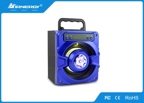 Blue Portable LED Light Bluetooth Speaker V2.0 Built - In 800mAH Battery