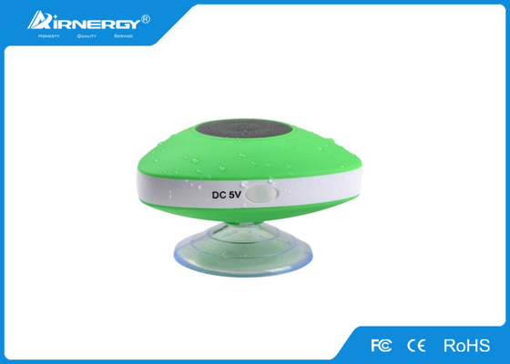 Green Waterproof Music Speaker , Waterproof Wireless Bluetooth Shower Speaker